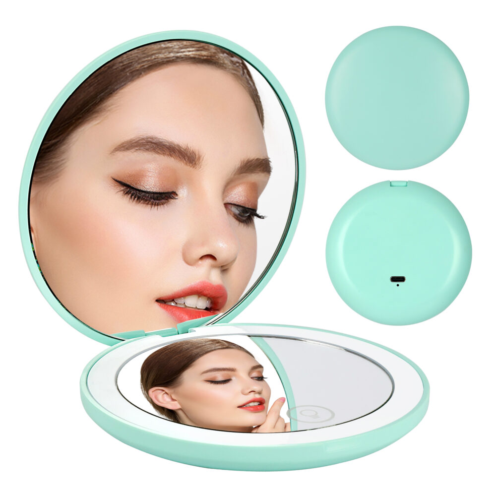 Ultra-Magnifying 10x LED Makeup Mirror