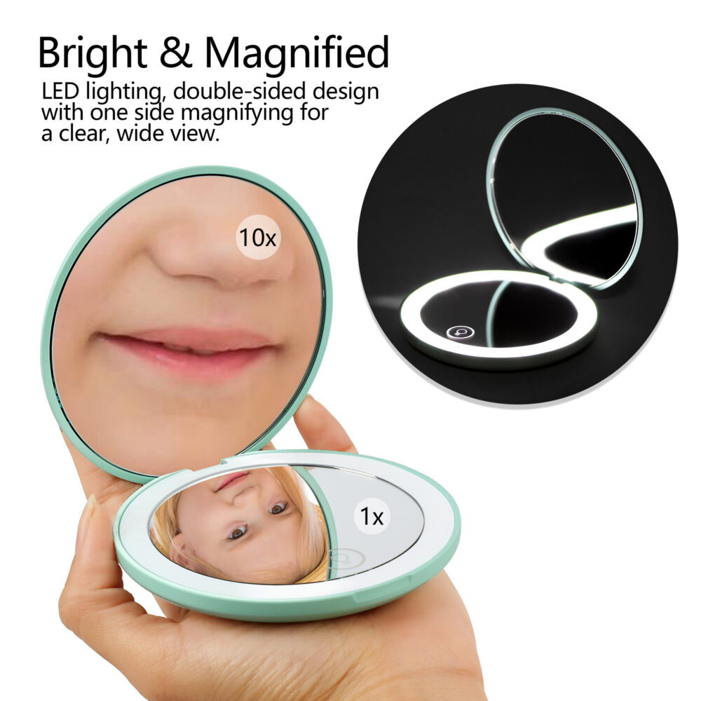 Ultra-Magnifying 10x LED Makeup Mirror 3