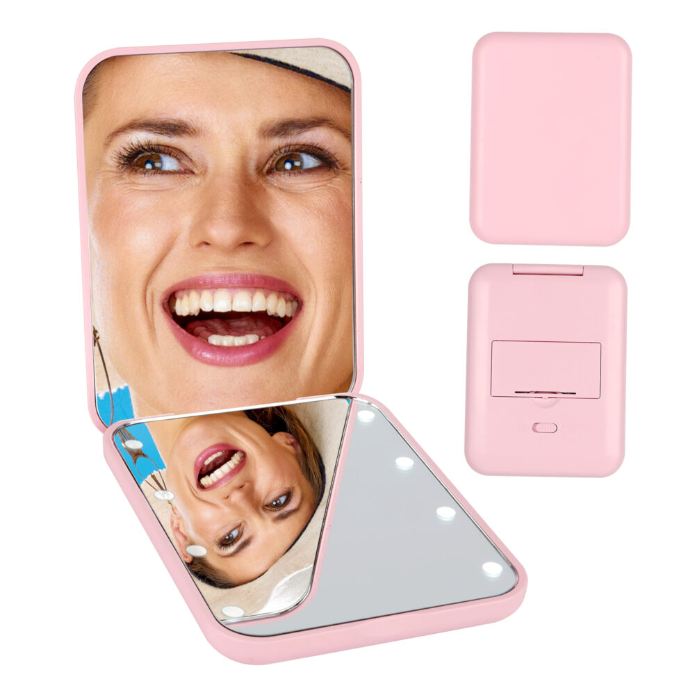 Ultra-Portable LED Lighted Makeup Mirror