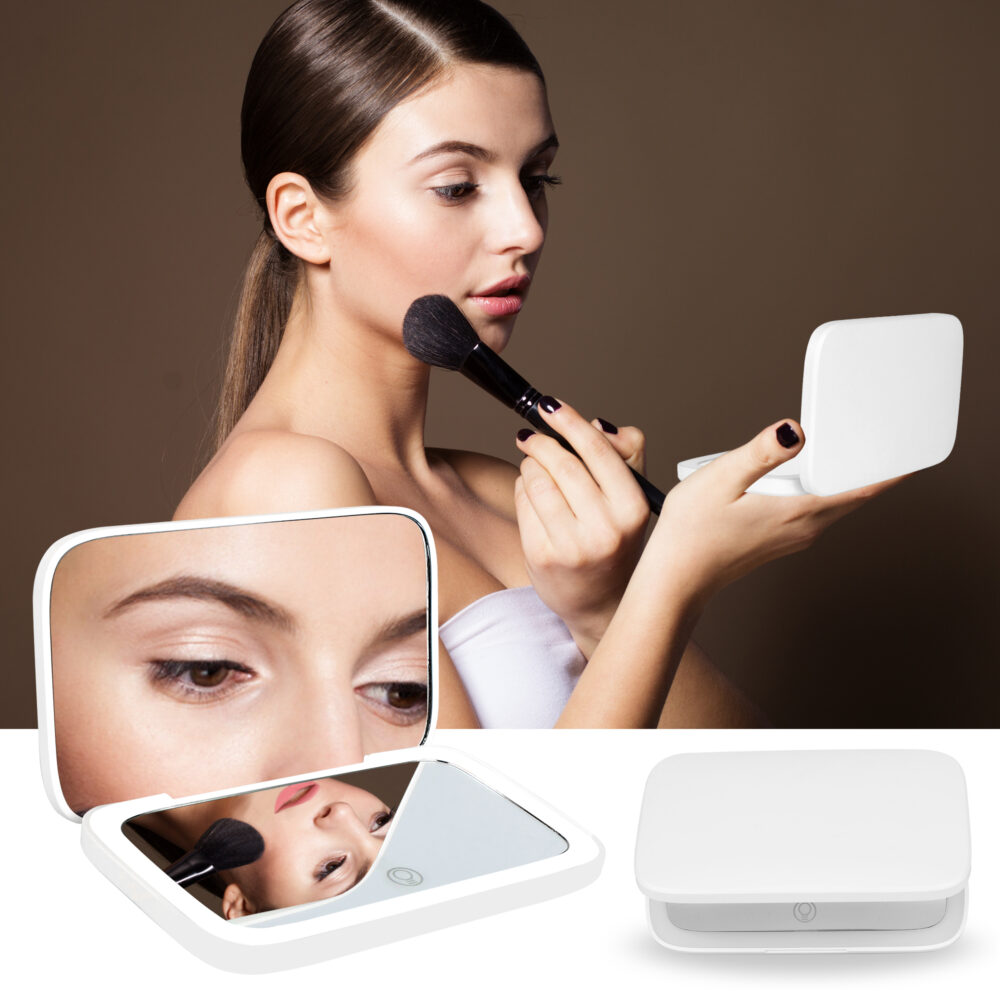 Luxury Illumina LED Makeup Mirror with Dual 1x and 5x Magnification Mirror 1